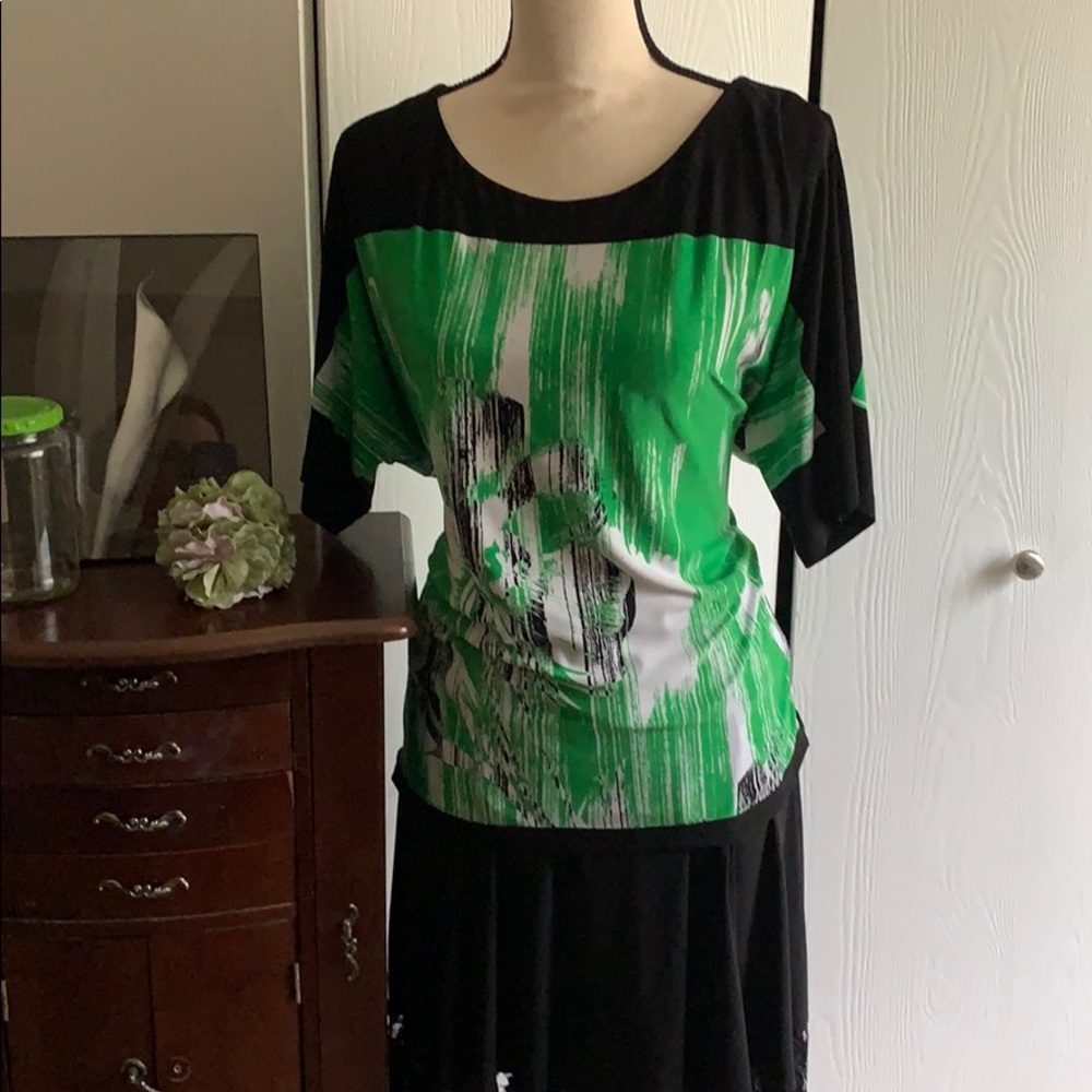 Style & Co Abstract Floral Top